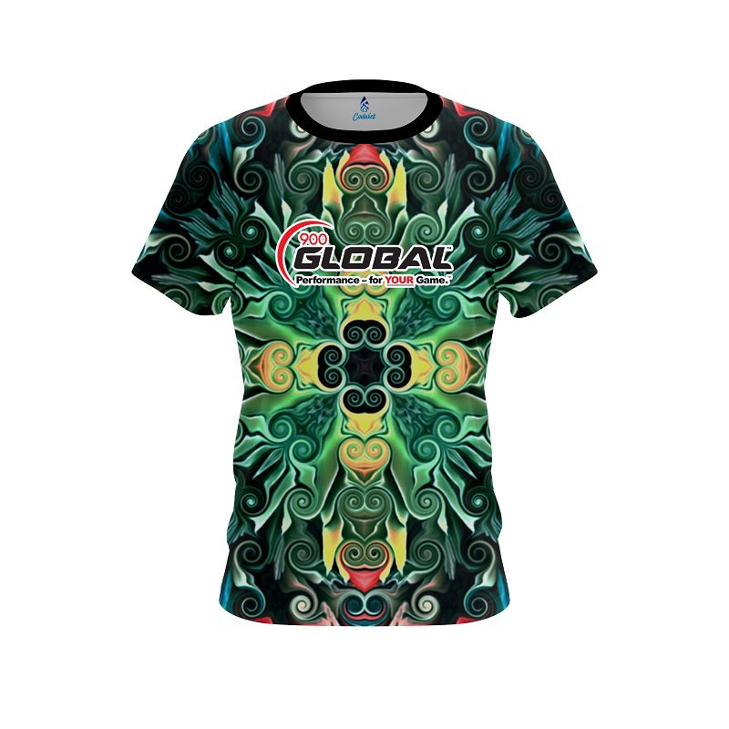 900 Global Mosaic Bloom CoolWick Bowling Jersey