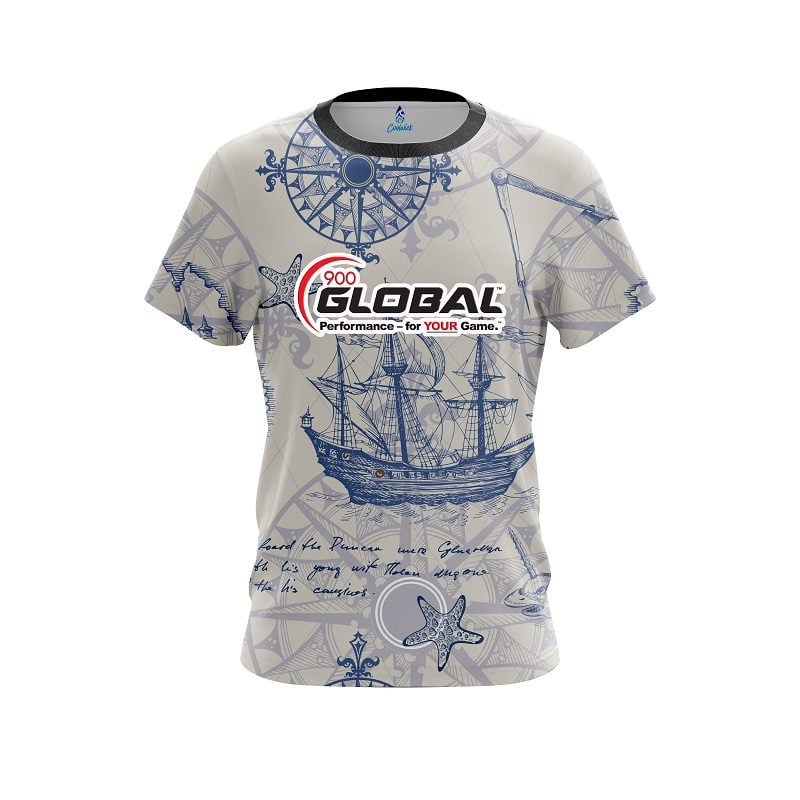 900 Global Nautical Navigation CoolWick Bowling Jersey