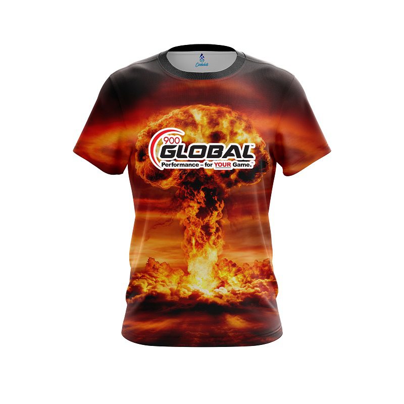 900 Global Nuke Explosion CoolWick Bowling Jersey