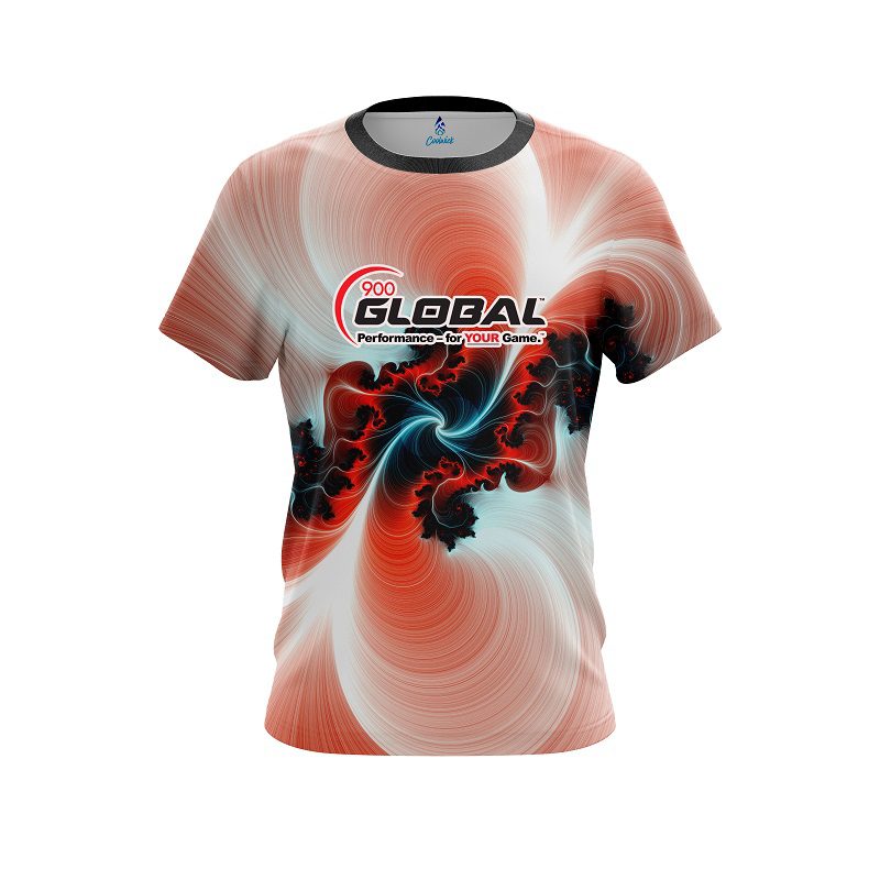900 Global Peach Motion Vortex CoolWick Bowling Jersey