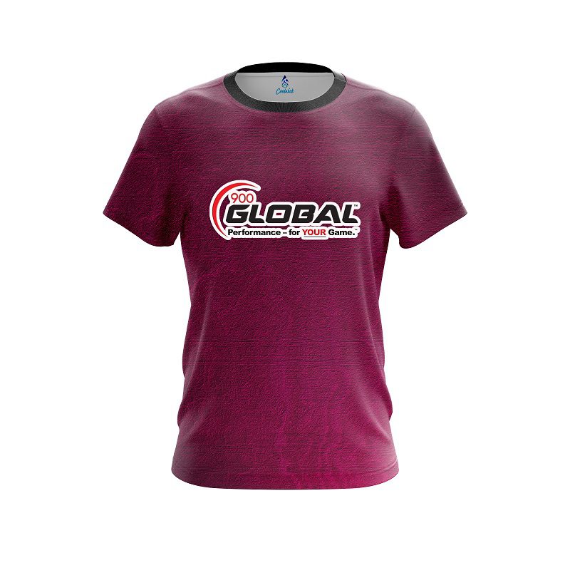 900 Global Pink Grunge Canvas CoolWick Bowling Jersey