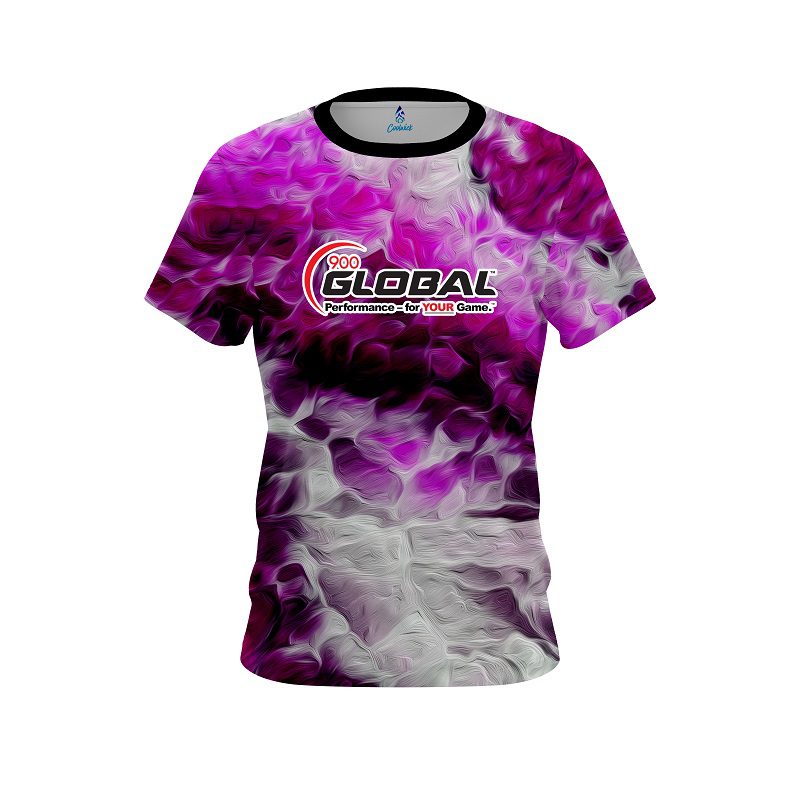 900 Global Pink Marble Onyx CoolWick Bowling Jersey