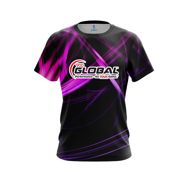 900 Global Pink Spiral CoolWick Bowling Jersey
