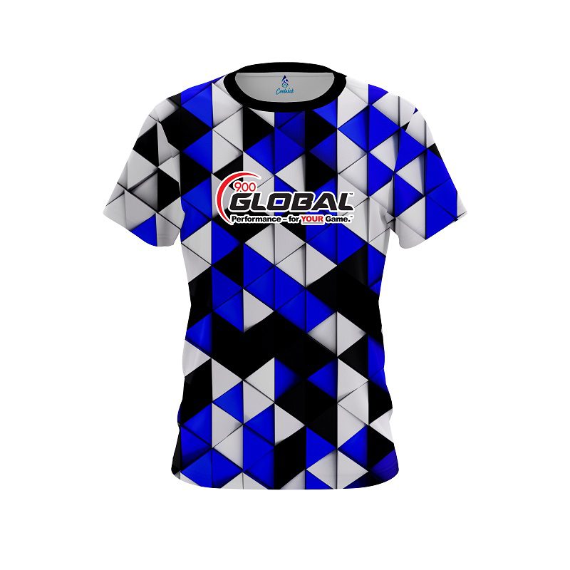 900 Global Prism Blue CoolWick Bowling Jersey