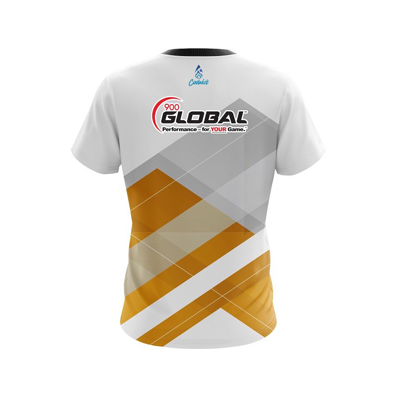 900 Global Racing Orange CoolWick Bowling Jersey - Image 2
