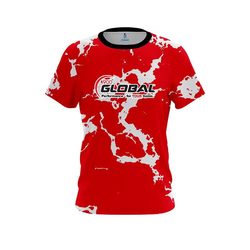 900 Global Red Shock CoolWick Bowling Jersey