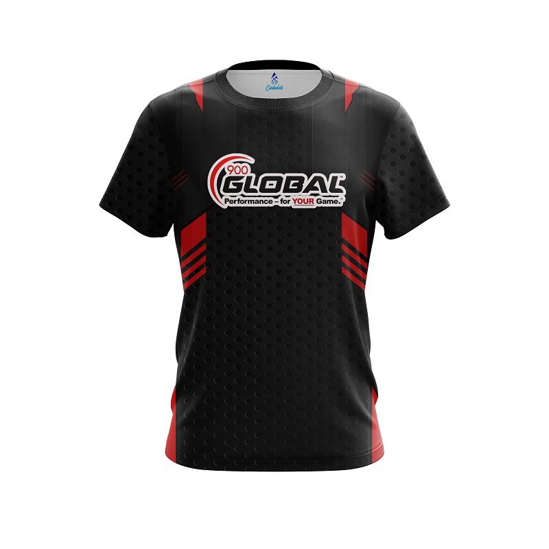 900 Global Red Steel CoolWick Bowling Jersey