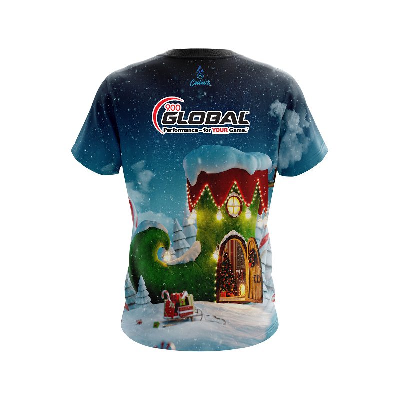 900 Global Santas Workshop CoolWick Bowling Jersey - Image 2