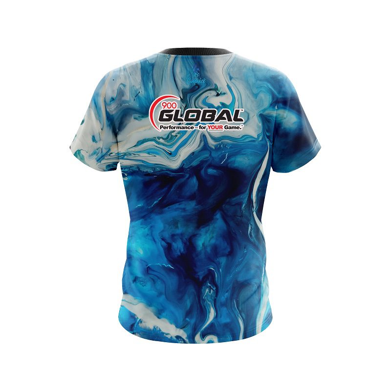 900 Global Sea Splash CoolWick Bowling Jersey - Image 2