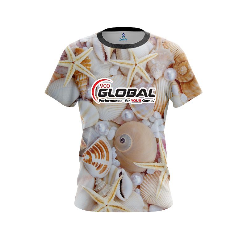 900 Global Seashells CoolWick Bowling Jersey