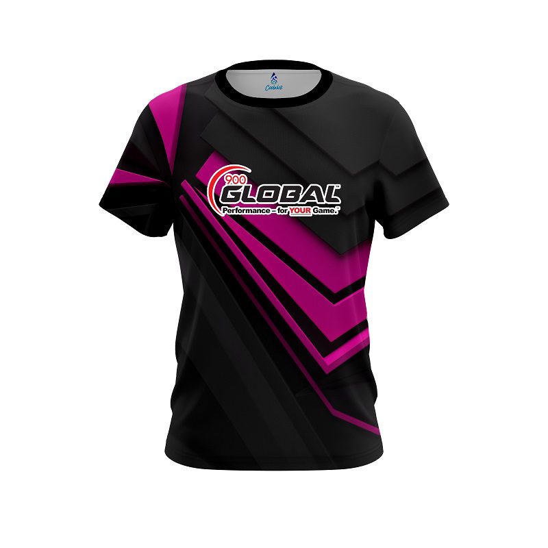 900 Global Steaming Dynamic Pink CoolWick Bowling Jersey
