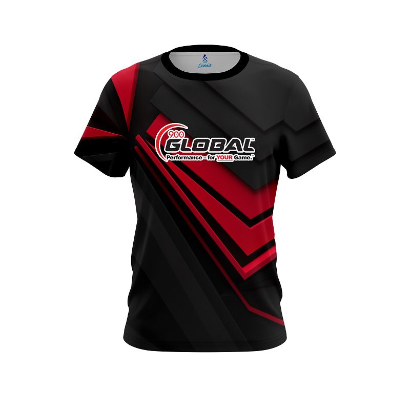 900 Global Steaming Dynamic Red CoolWick Bowling Jersey
