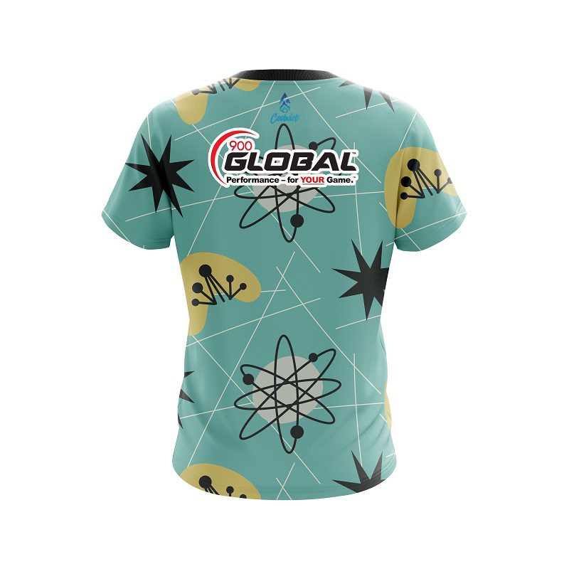 900 Global Throwback Vintage CoolWick Bowling Jersey - Image 2