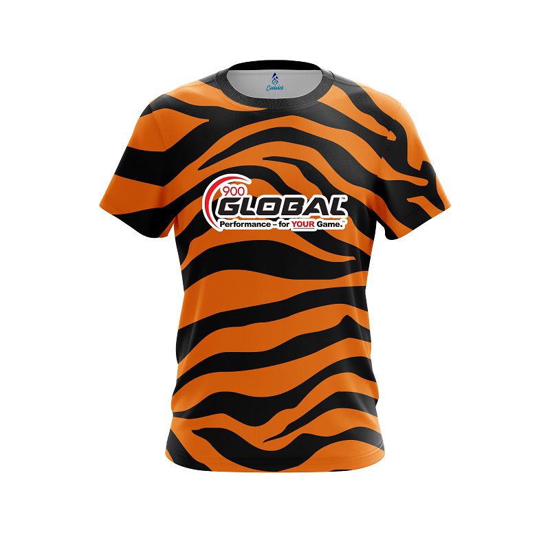 900 Global Tiger Stripes CoolWick Bowling Jersey