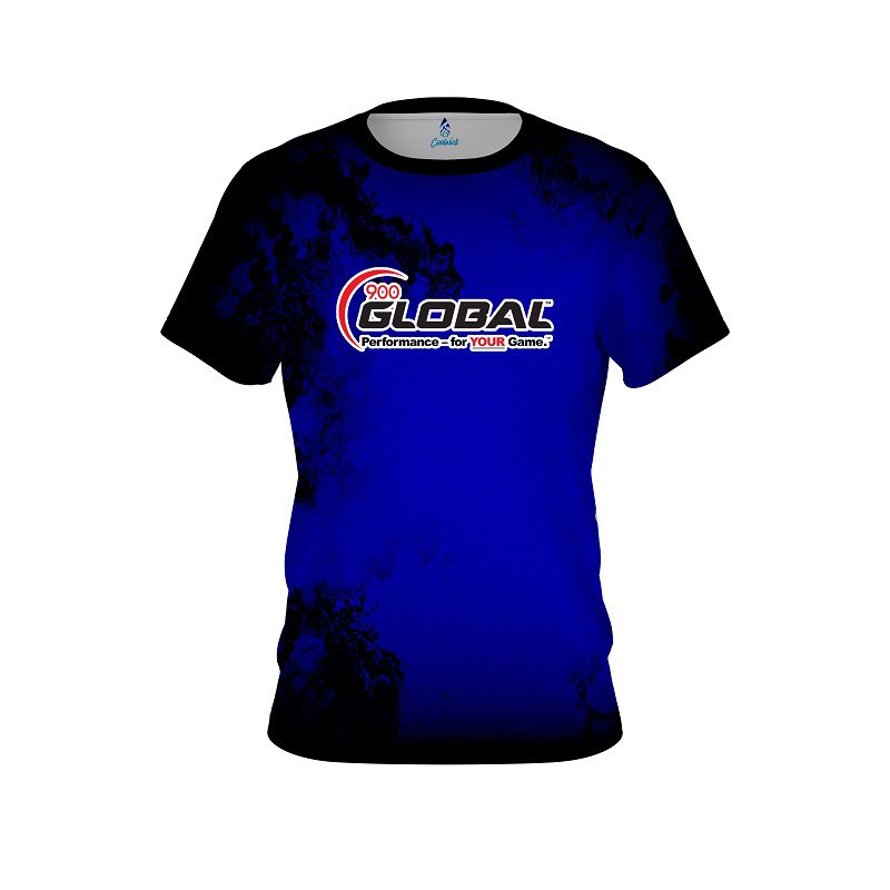 900 Global Toxic Rugged Smoke Blue CoolWick Bowling Jersey