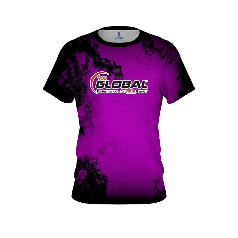 900 Global Toxic Rugged Smoke Purple CoolWick Bowling Jersey