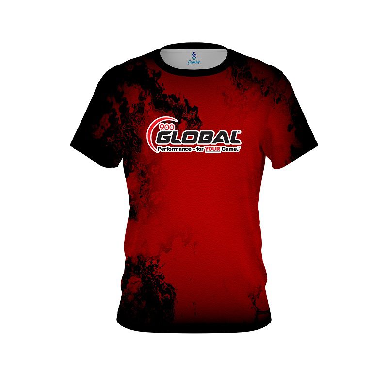 900 Global Toxic Rugged Smoke Red CoolWick Bowling Jersey