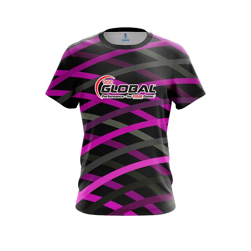 900 Global Turmoil Pink CoolWick Bowling Jersey