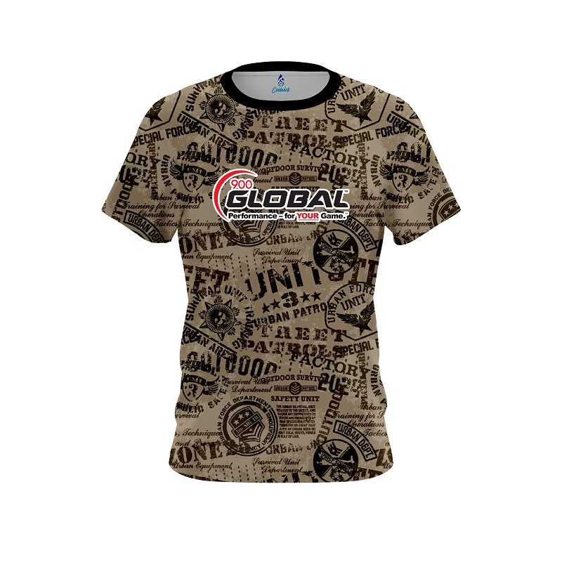900 Global Urban Military Grunge CoolWick Bowling Jersey