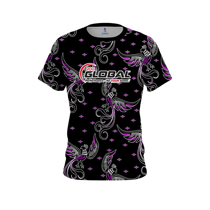 900 Global Phoenix Break Purple CoolWick Bowling Jersey