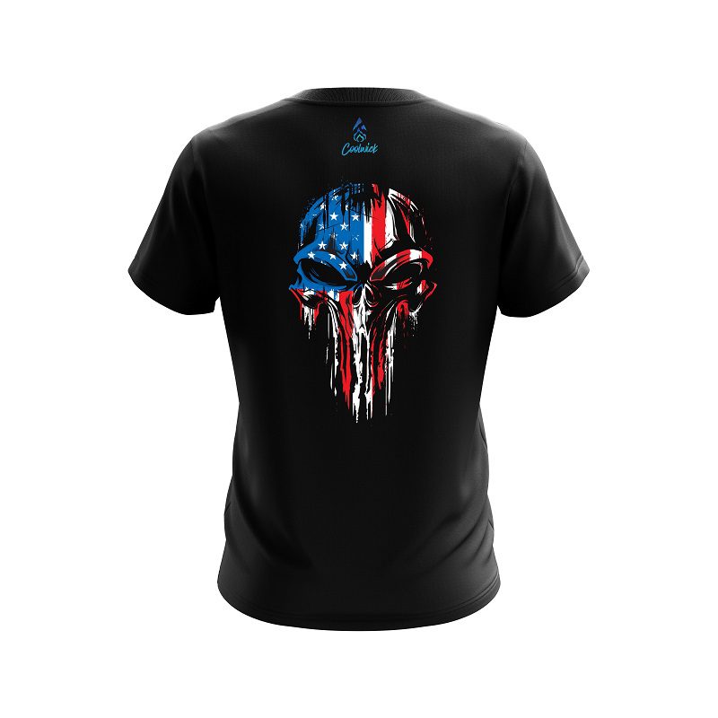 Plain American Pride CoolWick Bowling Jersey - Image 2