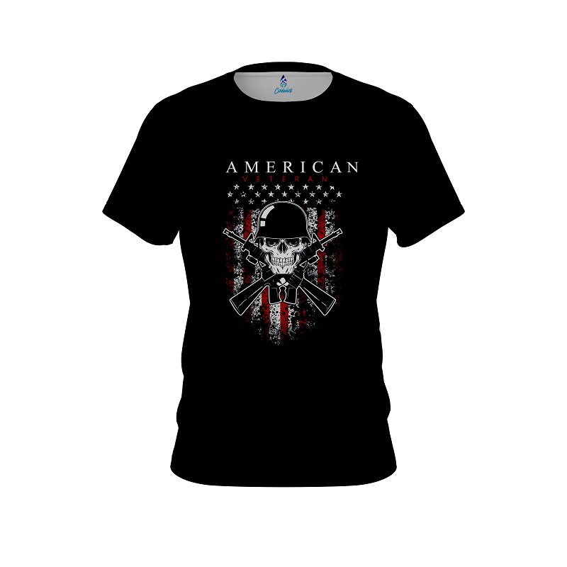 Plain American Veteran CoolWick Bowling Jersey