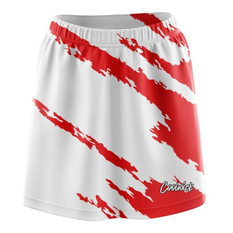 Athlete Red CoolWick Bowling Skort