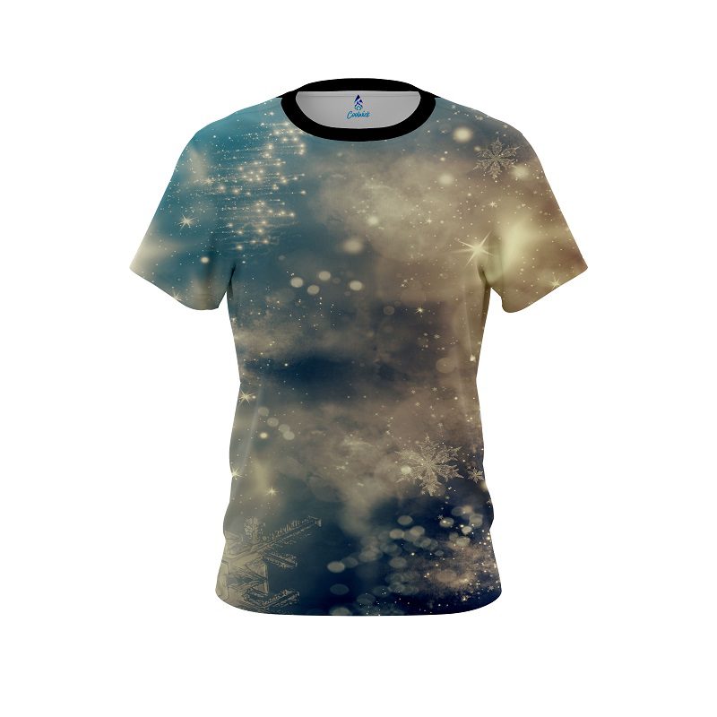 Plain Blurred Snowflakes CoolWick Bowling Jersey