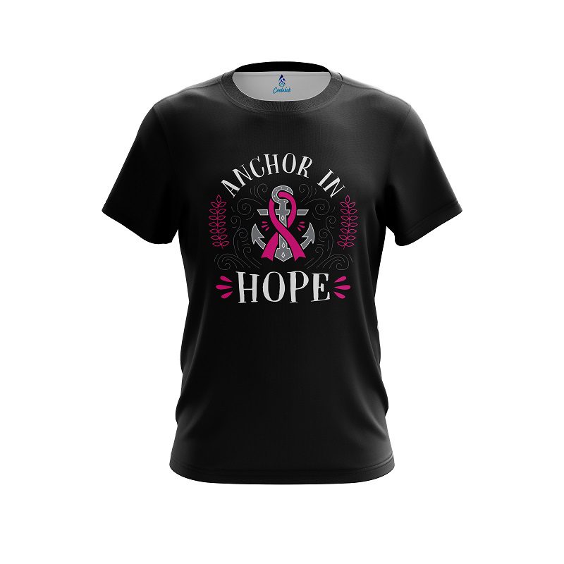 Plain Breast Cancer Anchor Fighter CoolWick Bowling Jersey