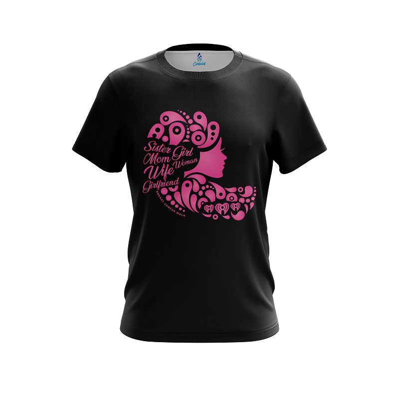 Plain Breast Cancer Family Bond CoolWick Bowling Jersey