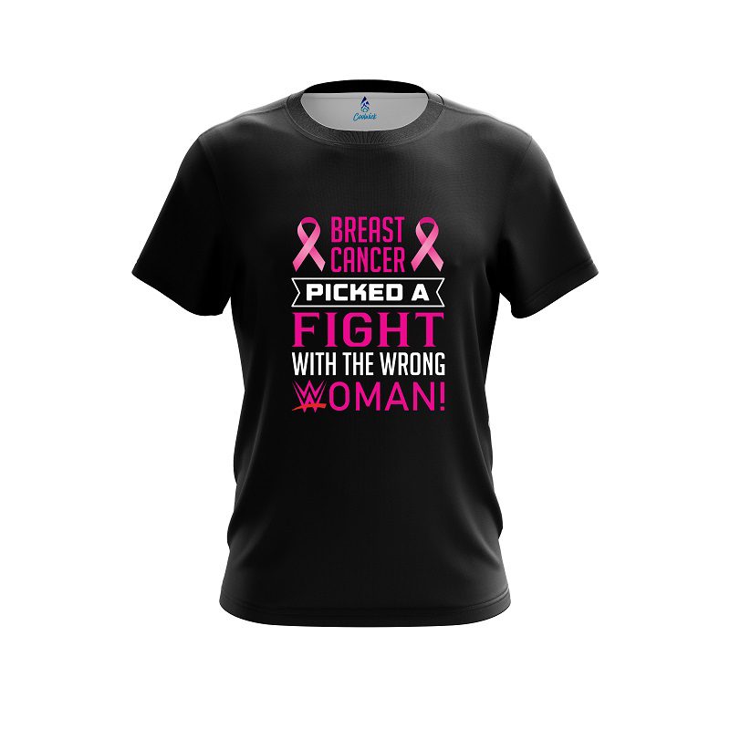 Plain Breast Cancer Smack Down CoolWick Bowling Jersey