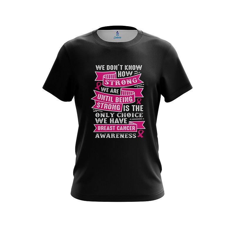 Plain Breast Cancer Strength CoolWick Bowling Jersey