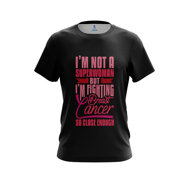 Plain Breast Cancer Superwoman CoolWick Bowling Jersey