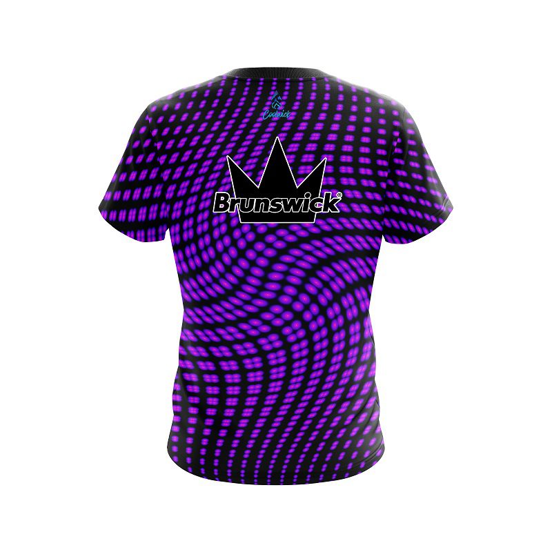 Brunswick Dyanamic Flux purple CoolWick Bowling Jersey - Image 2