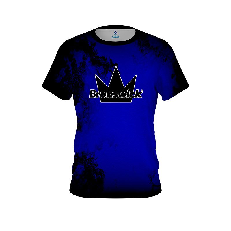 Brunswick Toxic Rugged Smoke Blue CoolWick Bowling Jersey