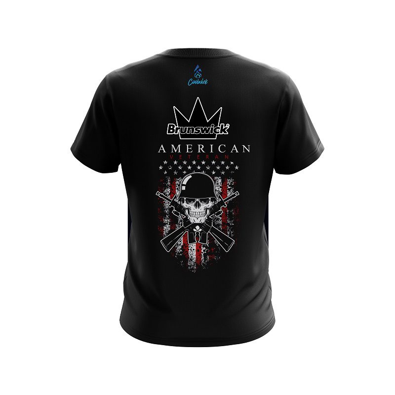 Brunswick American Veteran CoolWick Bowling Jersey - Image 2