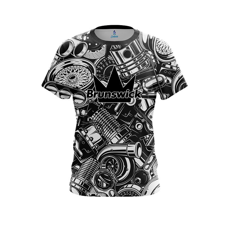 Brunswick Auto Parts Explosion CoolWick Bowling Jersey