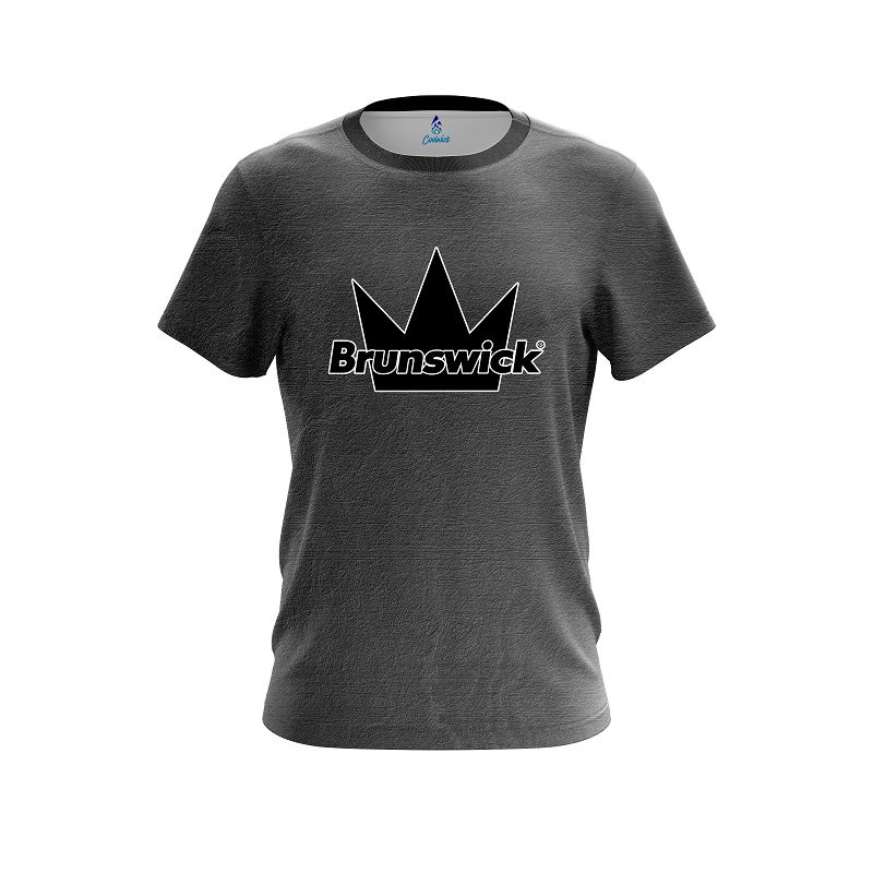 Brunswick Black Grunge Canvas CoolWick Bowling Jersey