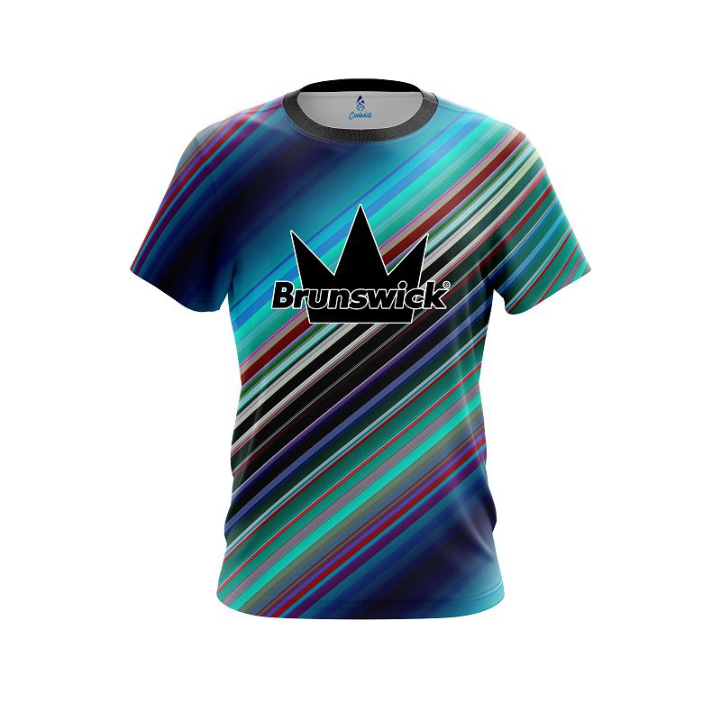 Brunswick Candy Stripe CoolWick Bowling Jersey