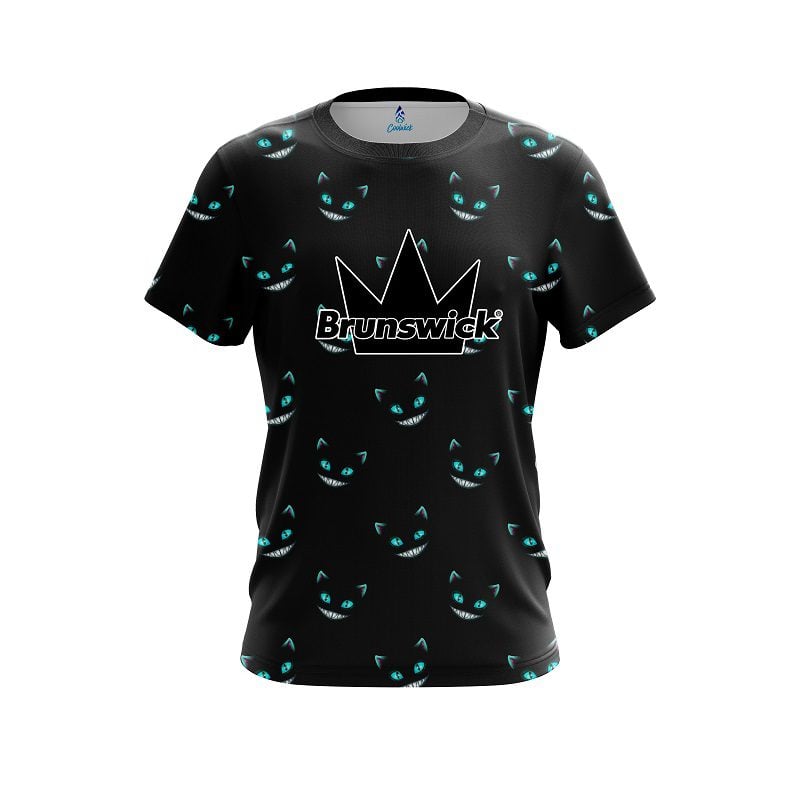 Brunswick Cheshire Midnight Cat CoolWick Bowling Jersey