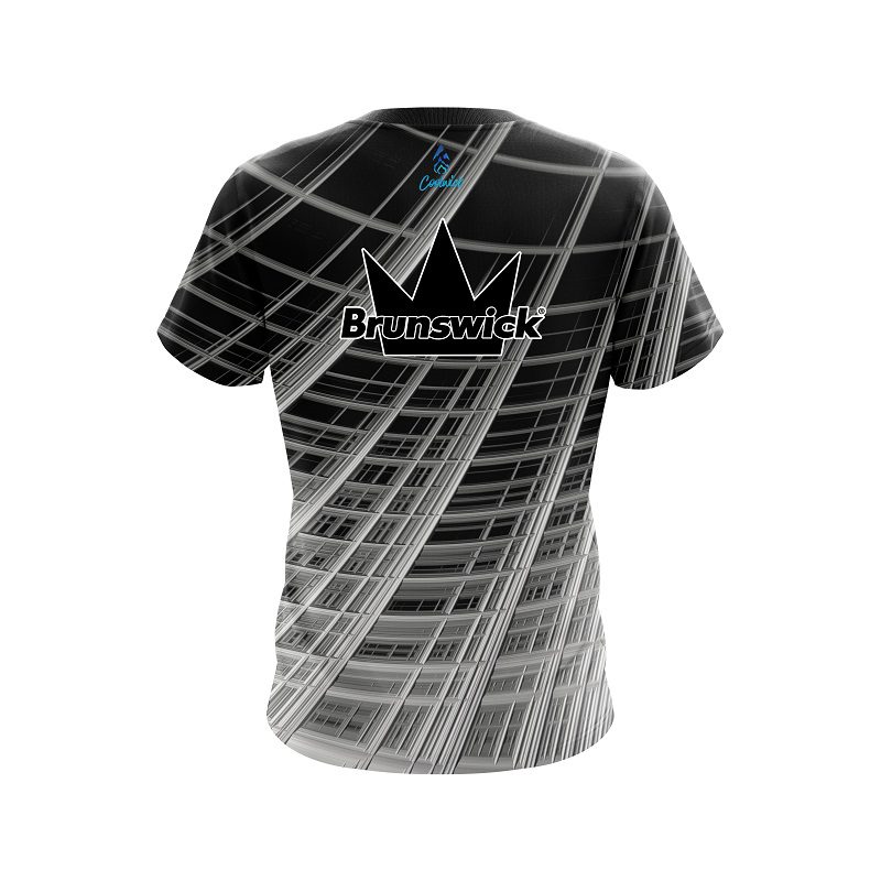 Brunswick Chrome Wavy Dimension CoolWick Bowling Jersey - Image 2