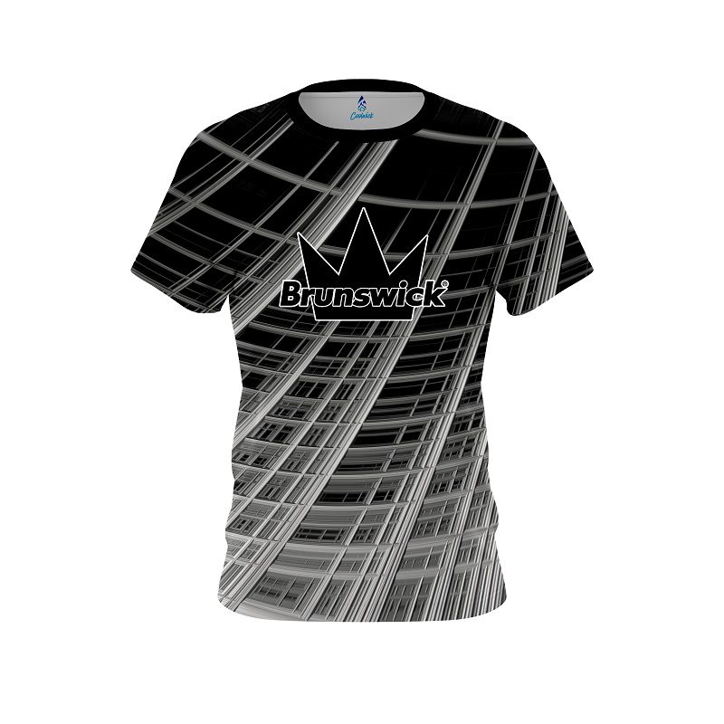 Brunswick Chrome Wavy Dimension CoolWick Bowling Jersey