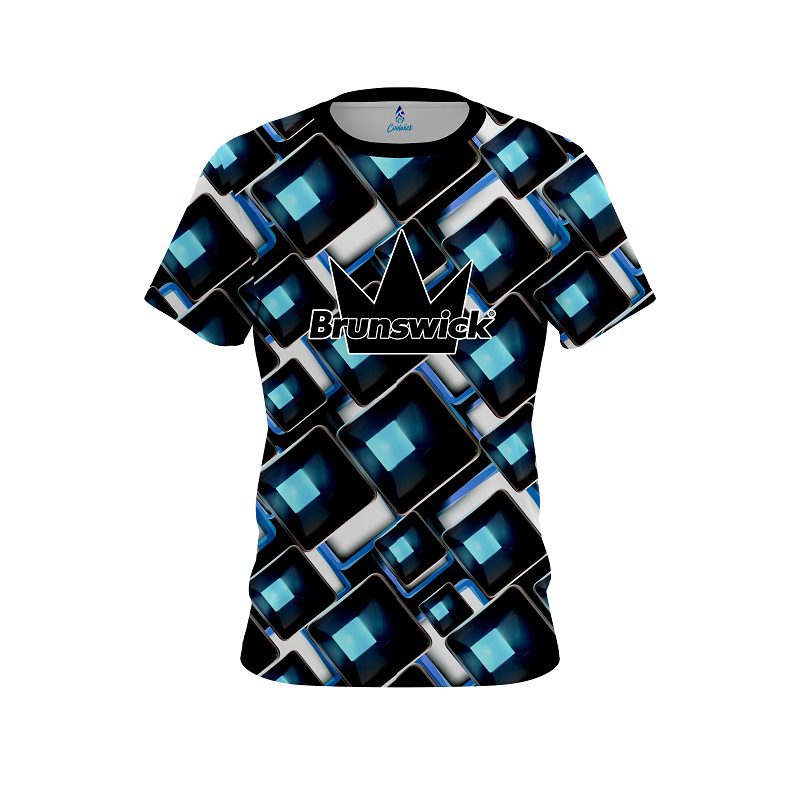 Brunswick Conception Blue CoolWick Bowling Jersey