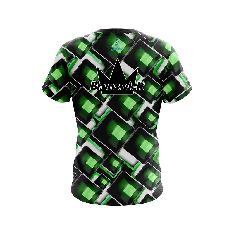 Brunswick Conception Green CoolWick Bowling Jersey - Image 2