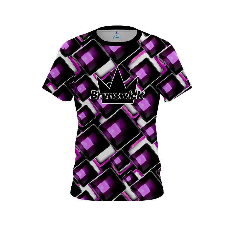 Brunswick Conception Purple CoolWick Bowling Jersey