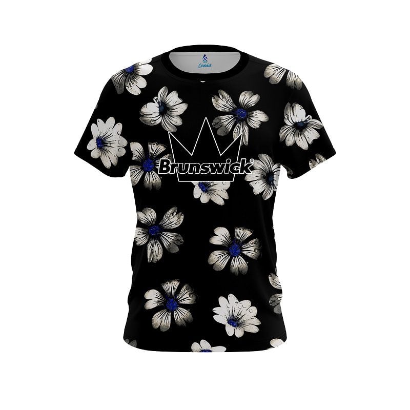 Brunswick Daisy Blue CoolWick Bowling Jersey