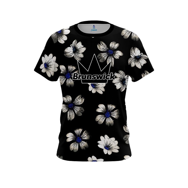Brunswick Daisy Blue CoolWick Bowling Jersey
