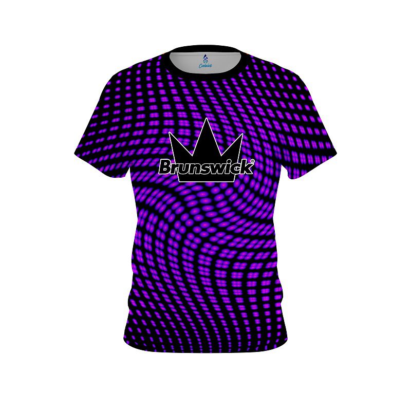 Brunswick Dyanamic Flux purple CoolWick Bowling Jersey