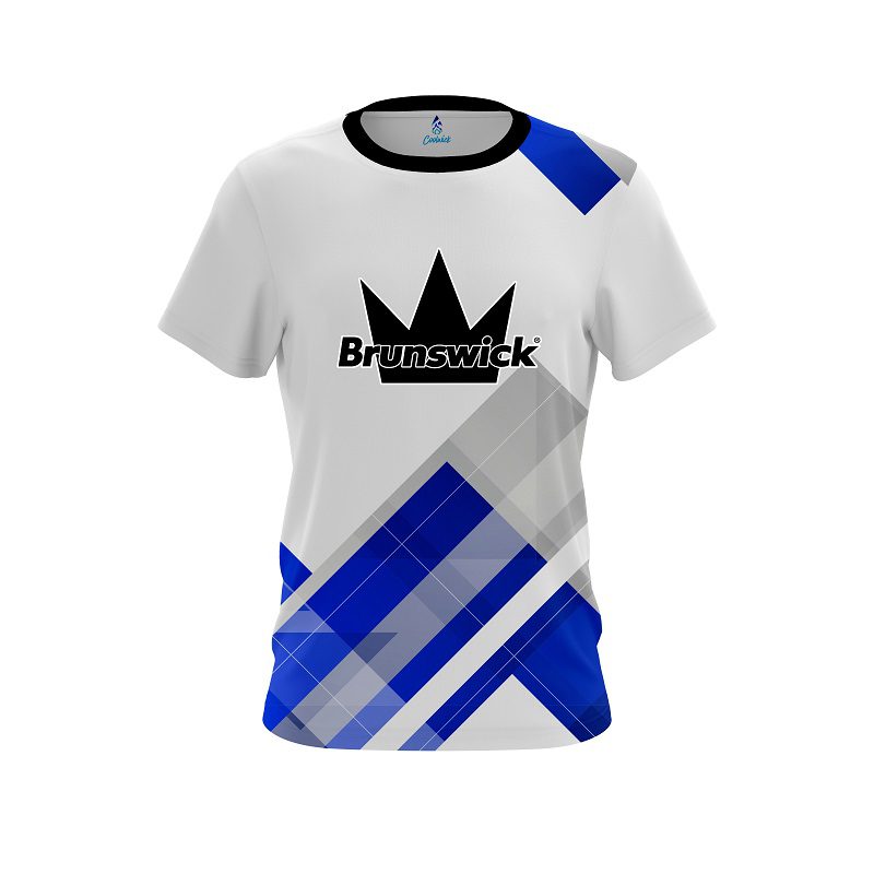 Brunswick Flyer Blue CoolWick Bowling Jersey