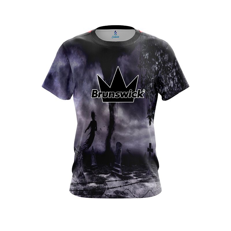 Brunswick Ghost Cemetery CoolWick Bowling Jersey